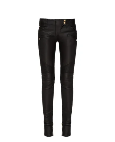 Balmain Кожаные брюки - Артикул: RF1995997142P