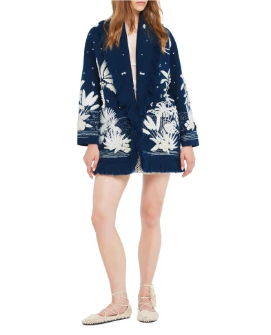 Alanui Кардиган із вовни з вишивкою з намистин - Артикул: LWHB064R26KNI0064696