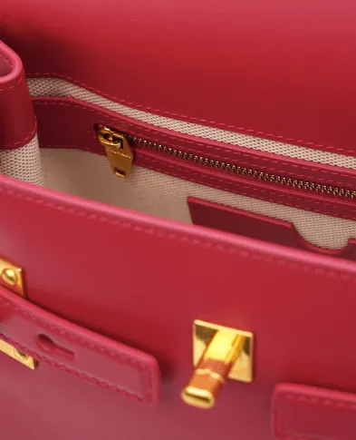 Balmain Сумка B-Buzz 23 bag из телячьей кожи - Артикул: GN1DB526LSLX