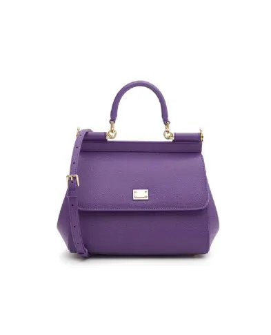 Dolce&Gabbana Шкіряна сумка Sicily Medium - Артикул: BB6003-B1001