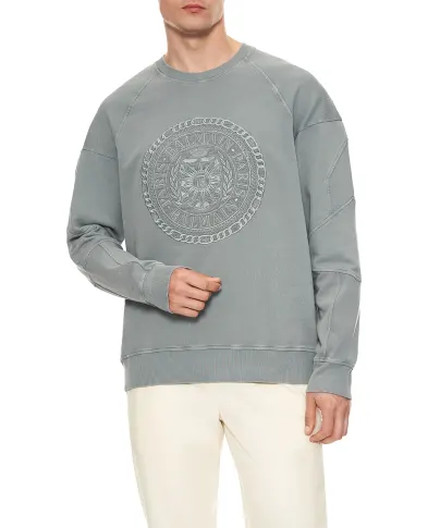 Balmain Свитшот Médaille с вышивкой - Артикул: FH1JS013BD08