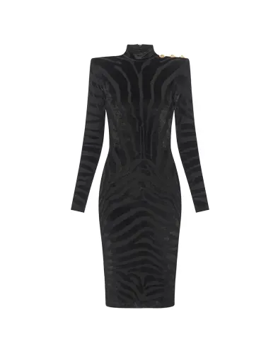 Balmain Сукня оксамитова - Артикул: FF0RF075JL11