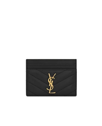 Saint Laurent Визитница Cassandre из кожи - Артикул: 423291-AAA44