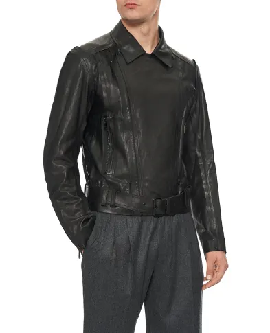 Balmain Шкіряна куртка - Артикул: FH1TD625LD63
