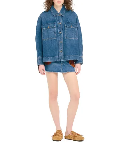 Alanui Джинсова сорочка - Артикул: LWYD004R26DEN0014764