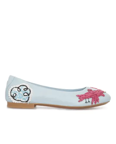 Dolce&Gabbana Детские кожаные балетки - Артикул: D10429-AC461-M