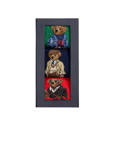 Polo Ralph Lauren Носки Polo Bear (3 пары) - Артикул: 449P04717001