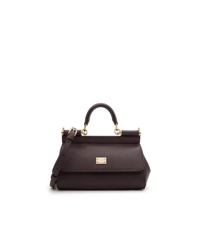 Dolce&Gabbana Кожаная сумка Sicily Small - Артикул: BB7116-B1001