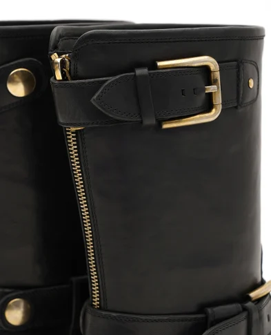 Dolce&Gabbana Ботинки байкерские из кожи - Артикул: CT1081-AW352