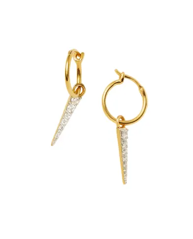 Missoma Серьги-кольца с подвесками - Артикул: HH-G-E2-SP-CZ