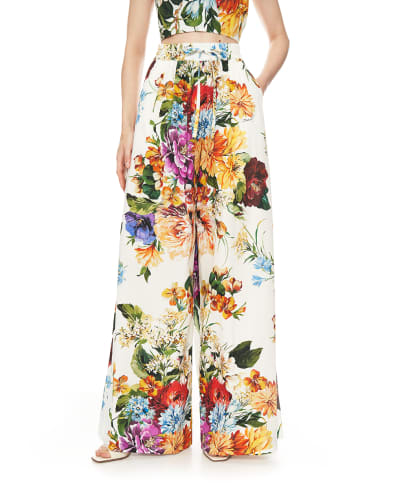 Dolce&Gabbana Штани з квітковим принтом - Артикул: FTDCOT-HS5TR