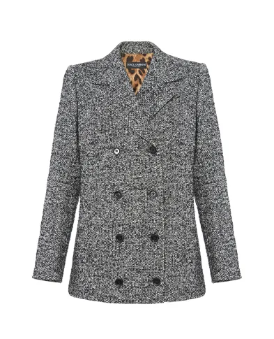 Dolce&Gabbana Двубортное пальто из шерсти - Артикул: F0W3OT-FMZAK