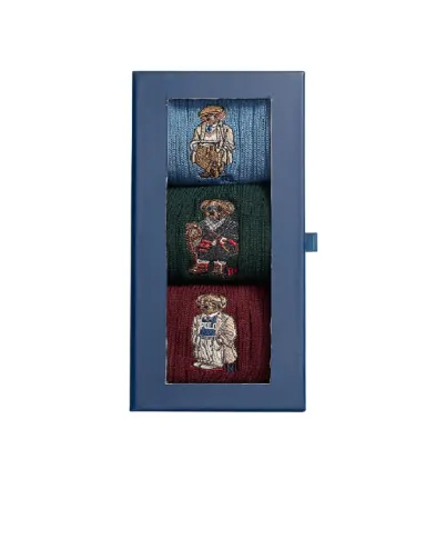 Polo Ralph Lauren Шкарпетки Polo Bear (3 пари) - Артикул: 449P04718001
