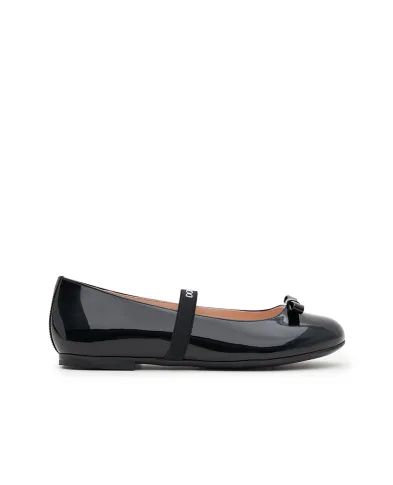 Dolce&Gabbana Балетки з лакованої шкіри з бантико - Артикул: D11294-A4831-M