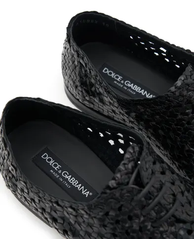 Dolce&Gabbana Дерби из глянцевой кожи - Артикул: A10863-A6M71