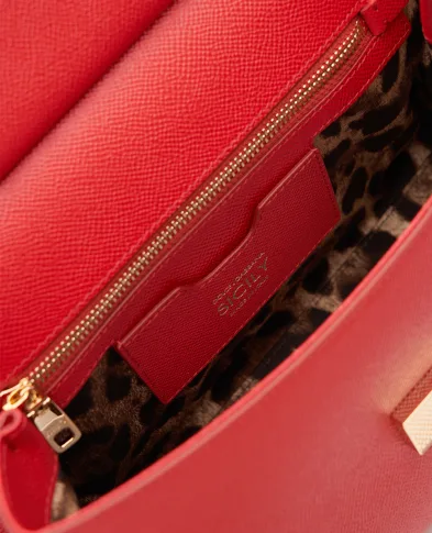 Dolce&Gabbana Кожаная сумка Sicily Large - Артикул: BB6002-B1001