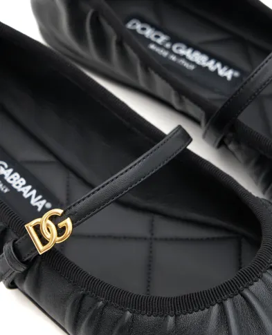 Dolce&Gabbana Шкіряні балетки Vally - Артикул: CB0257-AD137