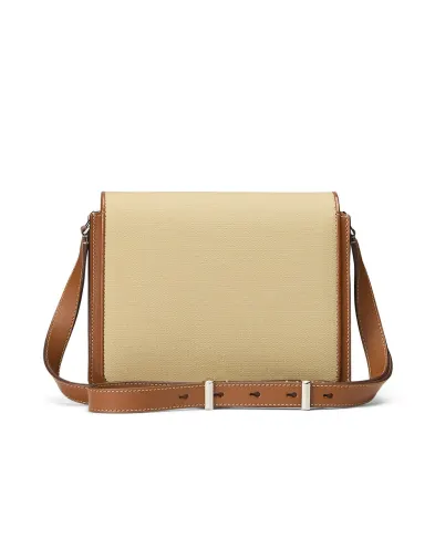 Ralph Lauren Collection Сумка-кроссбоди из холста и кожи - Артикул: 435968250001
