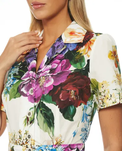 Dolce&Gabbana Сукня з квітковим принтом - Артикул: F6TVLT-HS5TR