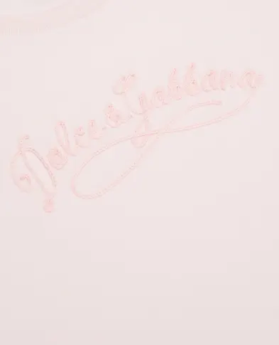 Dolce&Gabbana Дитяча футболка з вишивкою - Артикул: L5JTNK-G7PYF-B