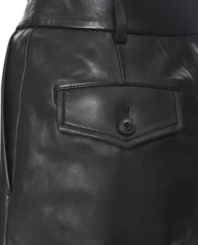 Yves Salomon Бермуды из овечьей кожи - Артикул: 26EYP211XXAPXX