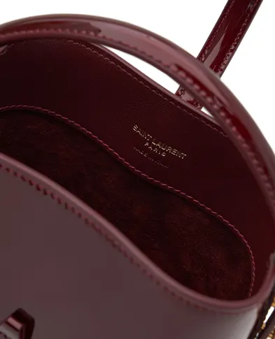 Saint Laurent Сумка LE 37 Mini из лакированной кожи - Артикул: 765870-AAEX1