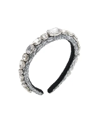 Dolce&Gabbana Ободок из цветочного жаккарда с декором - Артикул: FY366Z-GDDDM