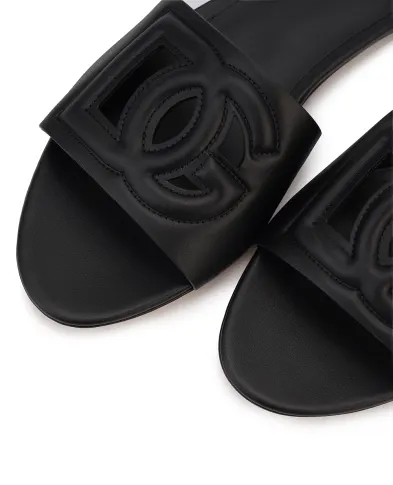 Dolce&Gabbana Кожаные мюли - Артикул: CQ0436-AY329