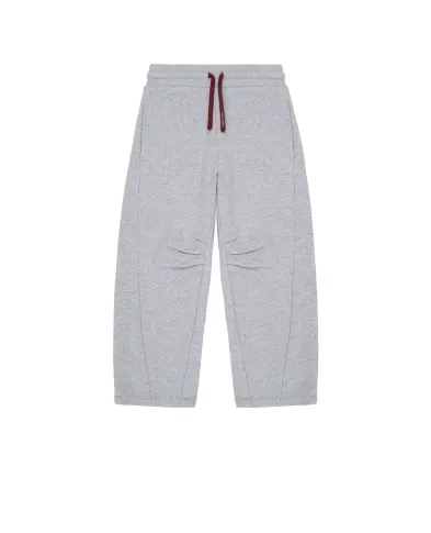 Dolce&Gabbana Детские спортивные флисовые брюки с вышивкой (костюм) - Артикул: L4JPLI-G7PUY-S