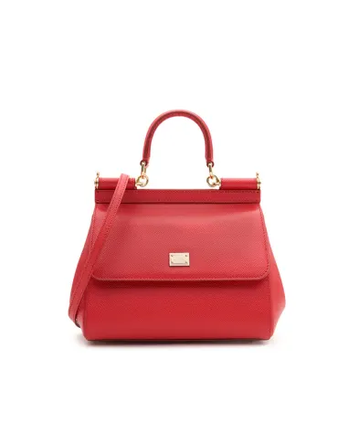 Dolce&Gabbana Шкіряна сумка Sicily Medium - Артикул: BB6003-B1001
