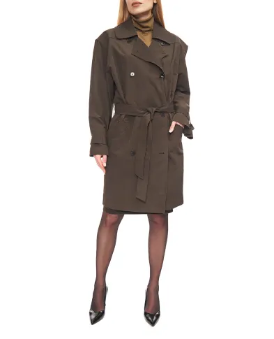 Saint Laurent Тренч двубортный - Артикул: 849613-YZ9FL