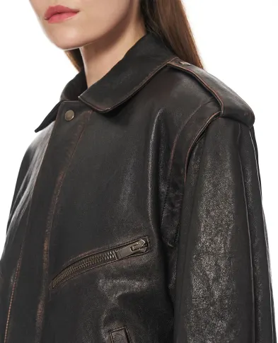 Saint Laurent Кожаная куртка - Артикул: 827436-YCNX2
