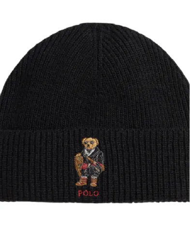 Polo Ralph Lauren Шапка Polo Bear в рубчик - Артикул: 449P02041001