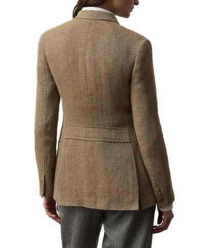 Ralph Lauren Collection Твидовый пиджак Ronan из льна - Артикул: 290P00362001