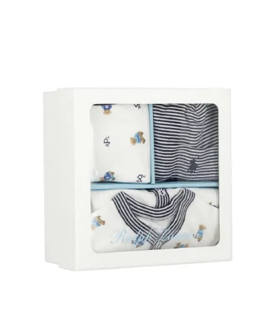 Polo Ralph Lauren Подарочный набор  (человечек, шапочка, слюнявчик) - Артикул: 320945859001