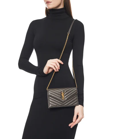 Saint Laurent Сумка-клатч CASSANDRE зі шкіри ягняти - Артикул: 857605-AAA44