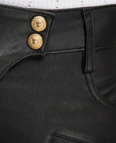 Balmain Кожаные брюки - Артикул: RF1995997142P