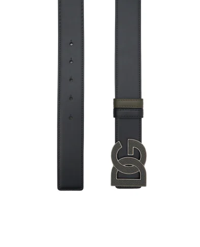 Dolce&Gabbana Ремінь двосторонній зі шкіри - Артикул: BC4966-AZ345