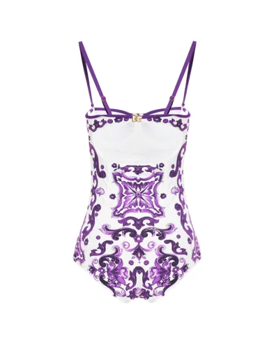 Dolce&Gabbana Купальник с принтом Майолика - Артикул: O9A13J-ONO19