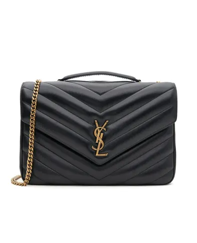 Saint Laurent Сумка из кожи Loulou Large - Артикул: 803541-AAEAX
