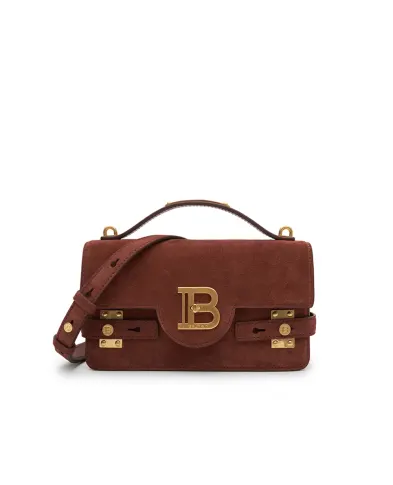 Balmain Сумка B-Buzz Shoulder 24 із замші - Артикул: FN0DA828LCRA
