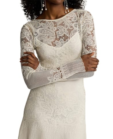 Ralph Lauren Collection Платье из шелкового кружева - Артикул: 290970610001