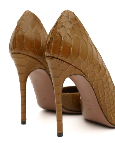 Paris Texas Туфлі Vera з тисненням під шкіру пітона - Артикул: PX1854-XPTAC