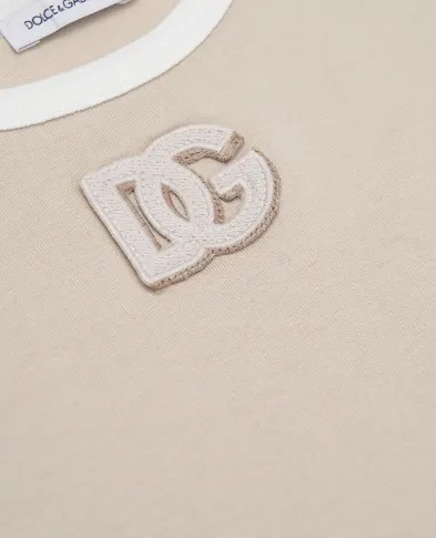 Dolce&Gabbana Детская футболка с вышитой аппликацией - Артикул: L4JTJN-G7PRI-S