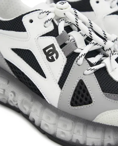 Dolce&Gabbana Детские кроссовки DG Bounce 12 из нейлона и телячьей кожи - Артикул: DA5290-AX260-XL