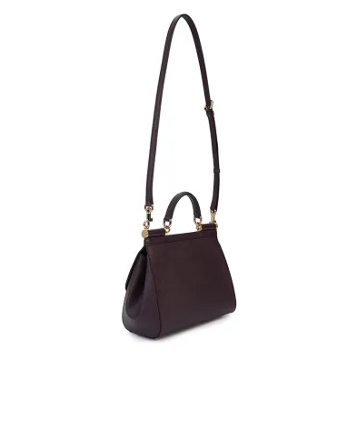 Dolce&Gabbana Кожаная сумка Sicily Large - Артикул: BB6002-B1001