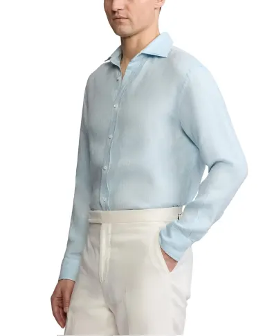 Ralph Lauren Purple Label Льняная рубашка - Артикул: 790964218006