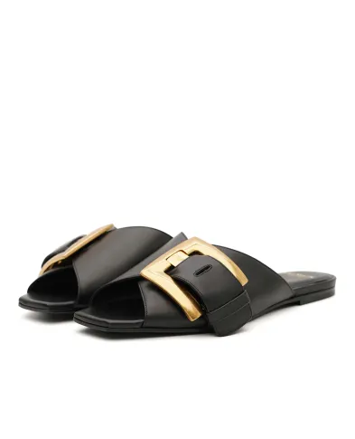 Balmain Сандалии Anthem из телячьей кожи - Артикул: GN1UP141LVIT