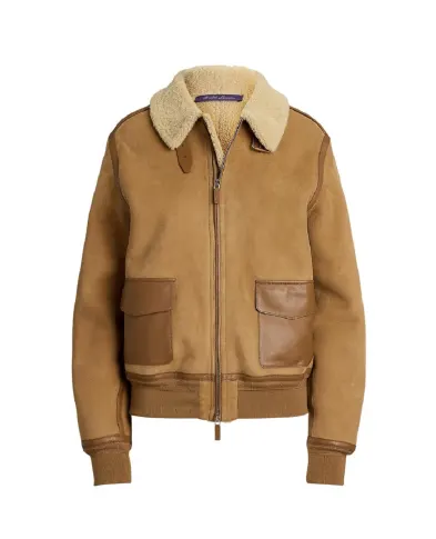 Ralph Lauren Collection Дубленка Morrison из замши и овчины - Артикул: 290P01983001