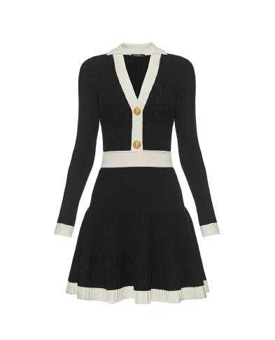 Balmain В'язана міні-сукня - Артикул: FF1R9858KI64